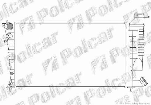 Polcar 570808-1 - Radiators, Motora dzesēšanas sistēma autodraugiem.lv