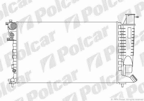 Polcar 570808A1 - Radiators, Motora dzesēšanas sistēma autodraugiem.lv