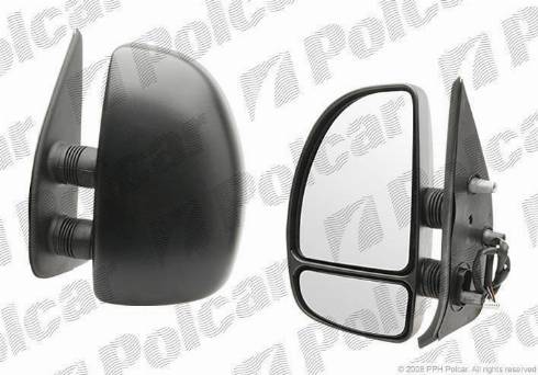 Polcar 5702516E - Ārējais atpakaļskata spogulis, Vadītāja kabīne autodraugiem.lv