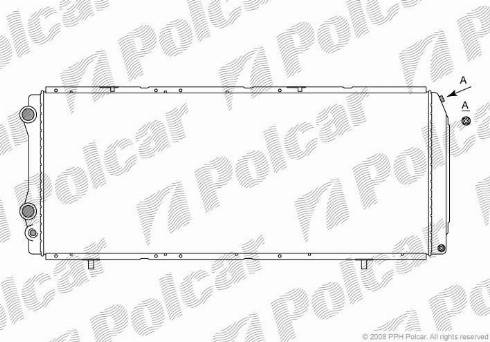 Polcar 570208-4 - Radiators, Motora dzesēšanas sistēma autodraugiem.lv