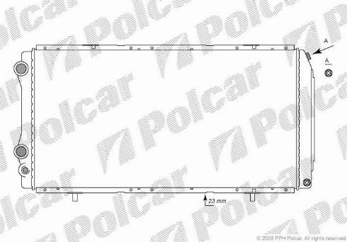 Polcar 570208-1 - Radiators, Motora dzesēšanas sistēma autodraugiem.lv