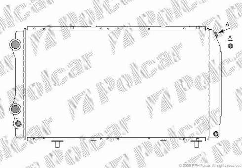 Polcar 570208-3 - Radiators, Motora dzesēšanas sistēma autodraugiem.lv