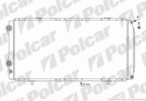 Polcar 570208-2 - Radiators, Motora dzesēšanas sistēma autodraugiem.lv