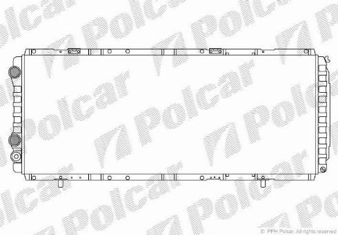 Polcar 570208A4 - Radiators, Motora dzesēšanas sistēma autodraugiem.lv