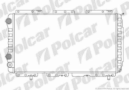 Polcar 570208A3 - Radiators, Motora dzesēšanas sistēma autodraugiem.lv