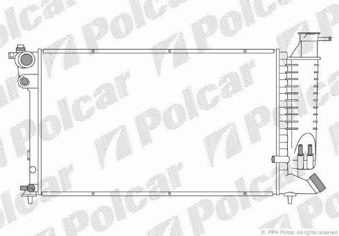 Polcar 5707084X - Radiators, Motora dzesēšanas sistēma autodraugiem.lv