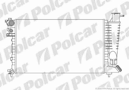 Polcar 570708-2 - Radiators, Motora dzesēšanas sistēma autodraugiem.lv