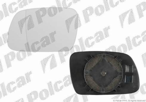 Polcar 5710541M - Spoguļstikls, Ārējais atpakaļskata spogulis autodraugiem.lv