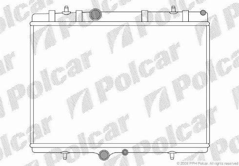 Polcar 571008-4 - Radiators, Motora dzesēšanas sistēma autodraugiem.lv