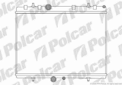 Polcar 5710084X - Radiators, Motora dzesēšanas sistēma autodraugiem.lv