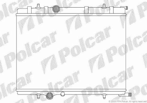 Polcar 571008-6 - Radiators, Motora dzesēšanas sistēma autodraugiem.lv