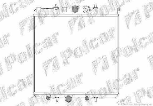 Polcar 5710081X - Radiators, Motora dzesēšanas sistēma autodraugiem.lv