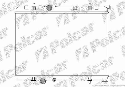 Polcar 5710082X - Radiators, Motora dzesēšanas sistēma autodraugiem.lv