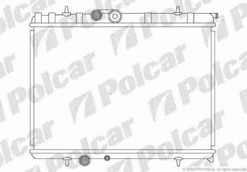 Polcar 571008-2 - Radiators, Motora dzesēšanas sistēma autodraugiem.lv