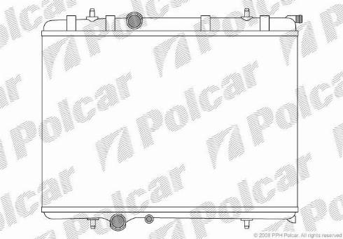 Polcar 5710087X - Radiators, Motora dzesēšanas sistēma autodraugiem.lv