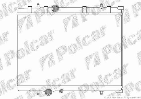 Polcar 571008-7 - Radiators, Motora dzesēšanas sistēma autodraugiem.lv