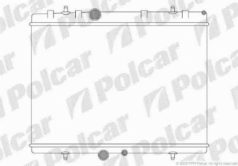 Polcar 571008A4 - Radiators, Motora dzesēšanas sistēma autodraugiem.lv