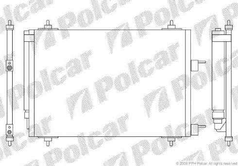 Polcar 5710K81X - Kondensators, Gaisa kond. sistēma autodraugiem.lv