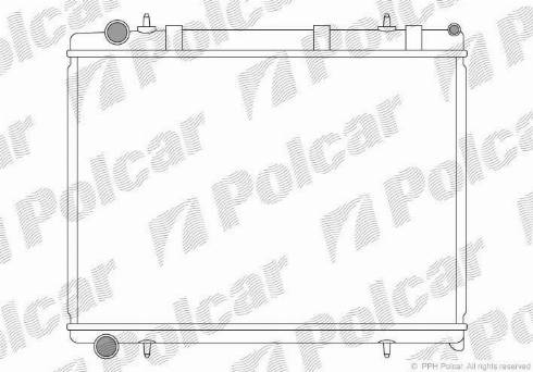 Polcar 571108-1 - Radiators, Motora dzesēšanas sistēma autodraugiem.lv