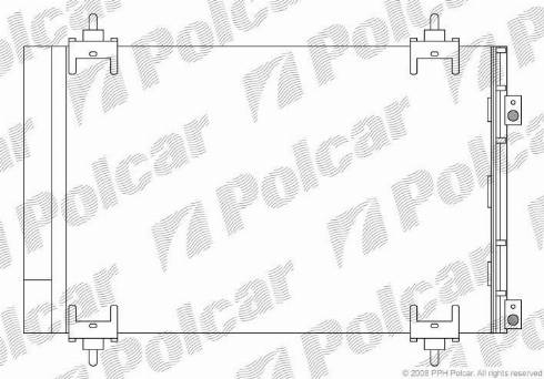 Polcar 5711K82X - Kondensators, Gaisa kond. sistēma autodraugiem.lv