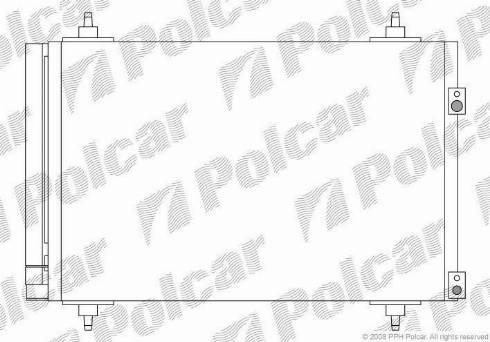Polcar 5711K8C2 - Kondensators, Gaisa kond. sistēma autodraugiem.lv