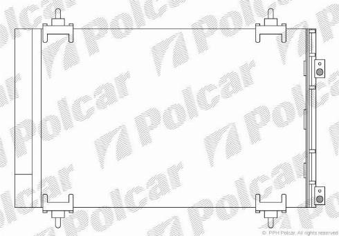 Polcar 5780K81X - Kondensators, Gaisa kond. sistēma autodraugiem.lv