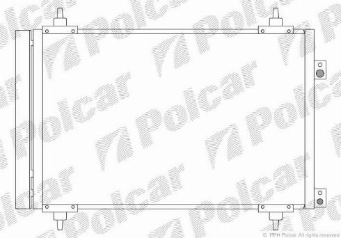 Polcar 5780K8C1S - Kondensators, Gaisa kond. sistēma autodraugiem.lv