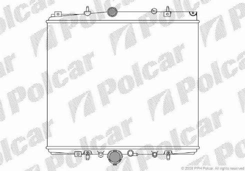 Polcar 5787082X - Radiators, Motora dzesēšanas sistēma autodraugiem.lv