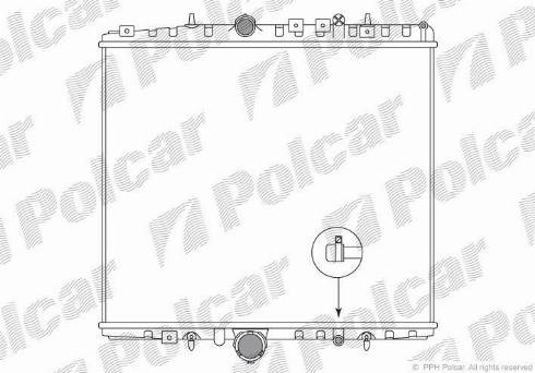 Polcar 578708-2 - Radiators, Motora dzesēšanas sistēma autodraugiem.lv