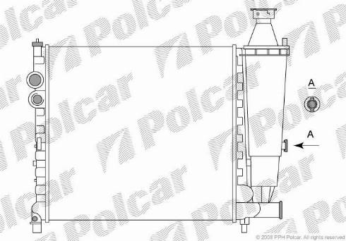 Polcar 5737081X - Radiators, Motora dzesēšanas sistēma autodraugiem.lv