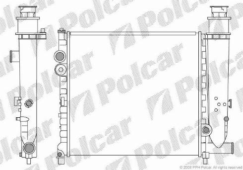 Polcar 5737083X - Radiators, Motora dzesēšanas sistēma autodraugiem.lv