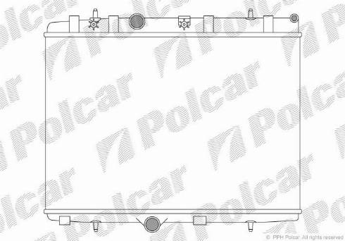 Polcar 5724082X - Radiators, Motora dzesēšanas sistēma autodraugiem.lv