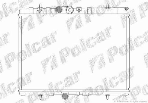 Polcar 572408-2 - Radiators, Motora dzesēšanas sistēma autodraugiem.lv