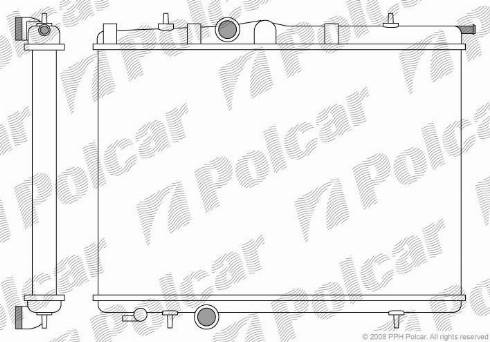 Polcar 5723084X - Radiators, Motora dzesēšanas sistēma autodraugiem.lv