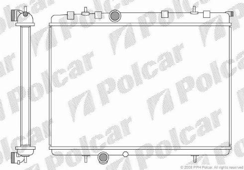 Polcar 572308-4 - Radiators, Motora dzesēšanas sistēma autodraugiem.lv