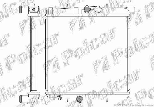 Polcar 572308-1 - Radiators, Motora dzesēšanas sistēma autodraugiem.lv