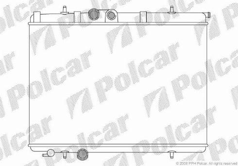 Polcar 5723088X - Radiators, Motora dzesēšanas sistēma autodraugiem.lv