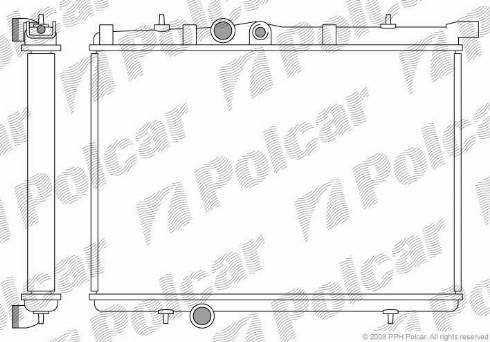 Polcar 5723083X - Radiators, Motora dzesēšanas sistēma autodraugiem.lv