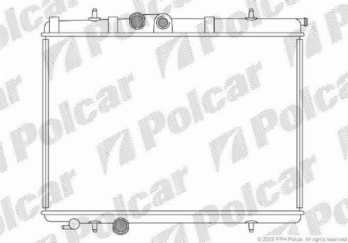 Polcar 5723087X - Radiators, Motora dzesēšanas sistēma autodraugiem.lv