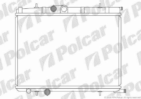 Polcar 572308-7 - Radiators, Motora dzesēšanas sistēma autodraugiem.lv