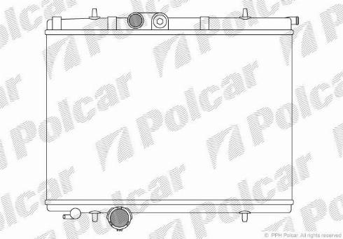 Polcar 572308A6 - Radiators, Motora dzesēšanas sistēma autodraugiem.lv