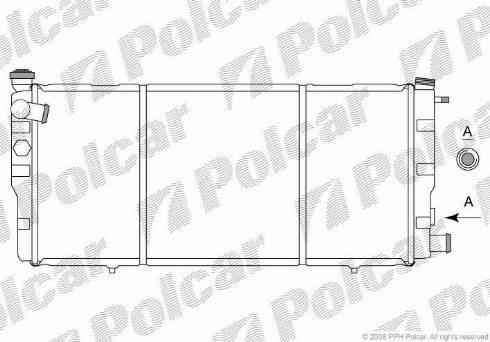 Polcar 572208-4 - Radiators, Motora dzesēšanas sistēma autodraugiem.lv