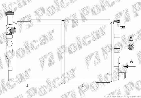 Polcar 572208-1 - Radiators, Motora dzesēšanas sistēma autodraugiem.lv