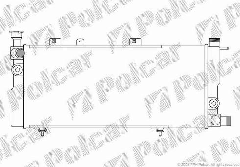 Polcar 572208A4 - Radiators, Motora dzesēšanas sistēma autodraugiem.lv