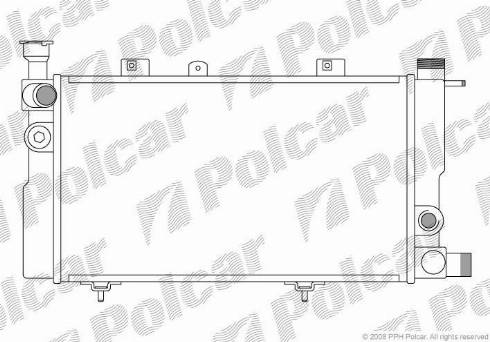 Polcar 572208A1 - Radiators, Motora dzesēšanas sistēma autodraugiem.lv