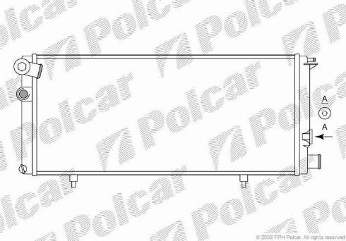 Polcar 572208A2 - Radiators, Motora dzesēšanas sistēma autodraugiem.lv