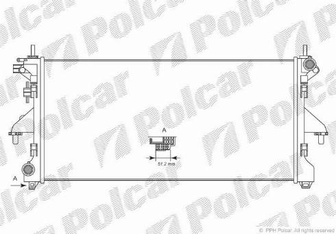 Polcar 577008-4 - Radiators, Motora dzesēšanas sistēma autodraugiem.lv