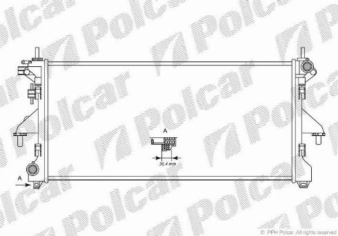 Polcar 577008-1 - Radiators, Motora dzesēšanas sistēma autodraugiem.lv