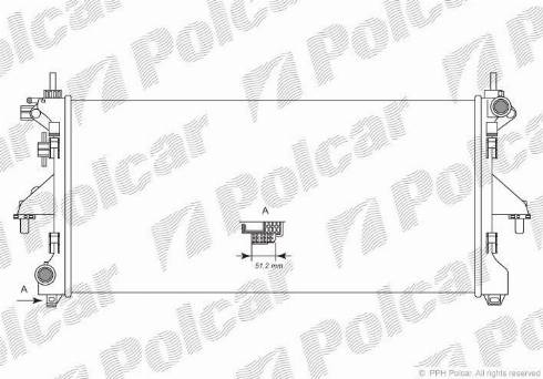 Polcar 577008A4 - Radiators, Motora dzesēšanas sistēma autodraugiem.lv