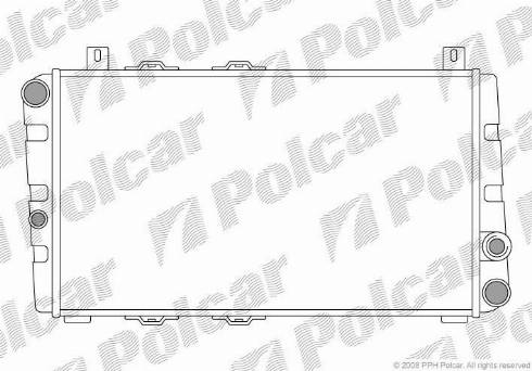 Polcar 690008-1 - Radiators, Motora dzesēšanas sistēma autodraugiem.lv